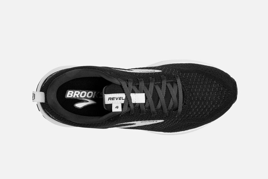 Brooks Revel 4 Road Running Shoes - Womens - Black/Silver - QJ8132095